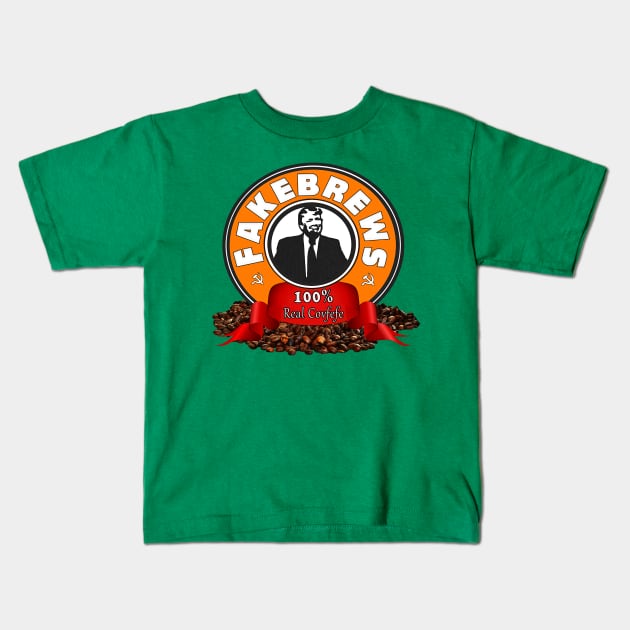 Fake Brews - Real Covfefe Kids T-Shirt by BestOfBad